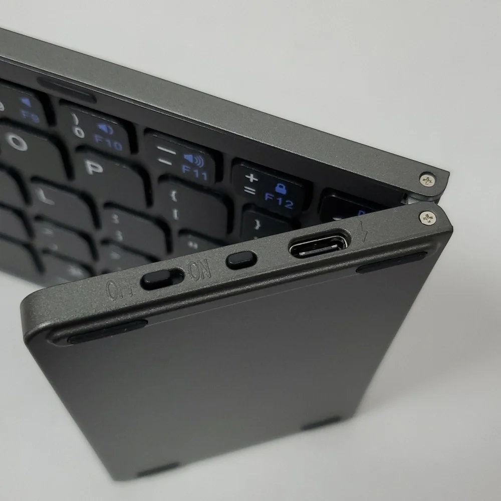 Samsers Foldable Bluetooth Keyboard With Touchpad, Full-Size Wireless ~ Black
